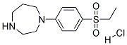 1-[4-(ETHYLSULFONYL)PHENYL]HOMOPIPERAZINE HYDROCHLORIDE Struktur