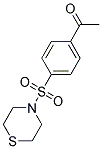 1-[4-(THIOMORPHOLINE-4-SULFONYL)-PHENYL]-ETHANONE Struktur