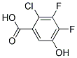 2-CHLORO-3,4-DIFLUORO-5-HYDROXY-BENZOIC ACID Struktur