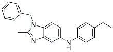 (1-BENZYL-2-METHYL-1H-BENZOIMIDAZOL-5-YL)-(4-ETHYL-PHENYL)-AMINE Struktur