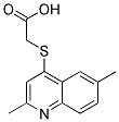 (2,6-DIMETHYL-QUINOLIN-4-YLSULFANYL)-ACETIC ACID Struktur