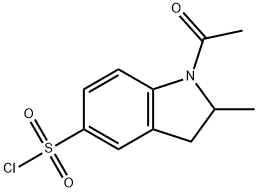 1-Acetyl-2-methylindoline-5-sulphonyl chloride Structure