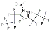 1-Acetyl-3,5-bis(heptafluoroprop-1-yl)-1H-pyrazole Struktur