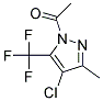 1-Acetyl-4-chloro-3-methyl-5-(trifluoromethyl)-1H-pyrazole Struktur