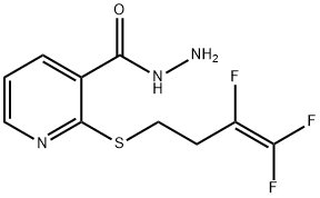 2-[(3,4,4-Trifluorobut-3-en-1-yl)thio]nicotinohydrazide Struktur