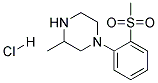 1-[2-(Methylsulphonyl)phenyl]-3-methylpiperazine hydrochloride Struktur