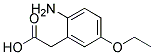 2-Amino-5-ethoxyphenylacetic acid Struktur