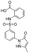 1-[3-(2-carboxyphenylaminosulfonyl)phenyl]-3-methyl-5-pyrazolone Struktur