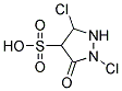 2,5-Dichloro-4-sulfopyrazolidone Struktur