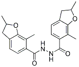 2,7-DIMETHYL-2,3-DIHYDRO-BENZOFURAN-6-CARBOXYLIC ACID N'-(2,7-DIMETHYL-2,3-DIHYDRO-BENZOFURAN-6-CARBONYL)-HYDRAZIDE Struktur