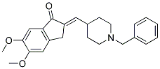 2-[1-(1-BENZYL-PIPERIDIN-4-YL)-METH-(E)-YLIDENE]-5,6-DIMETHOXY-INDAN-1-ONE Struktur