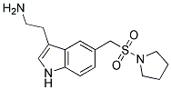 2-[5-(PYRROLIDINE-1-SULFONYLMETHYL)-1H-INDOL-3-YL]-ETHYLAMINE Struktur