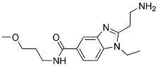 2-(2-AMINO-ETHYL)-1-ETHYL-1H-BENZOIMIDAZOLE-5-CARBOXYLIC ACID (3-METHOXY-PROPYL)-AMIDE Struktur