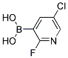 2-FLUORO-5-CHLOROPYRIDINE-3-BORONIC ACID Struktur