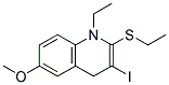 1-Ethyl-2-Ethylthio-6- Methoxyouinolyliodide Struktur