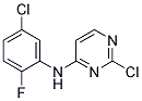 2-chloro-N-(5-chloro-2-fluorophenyl)pyrimidin-4-amine Struktur