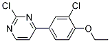 2-Chloro-4-(3-chloro-4-ethoxy-phenyl)-pyrimidine Struktur