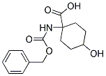 1-{[(benzyloxy)carbonyl]amino}-4-hydroxycyclohexanecarboxylic acid Struktur