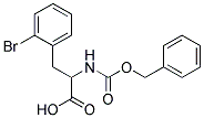 2-{[(benzyloxy)carbonyl]amino}-3-(2-bromophenyl)propanoic acid Struktur