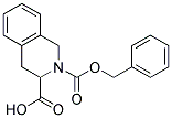 2-[(benzyloxy)carbonyl]-1,2,3,4-tetrahydroisoquinoline-3-carboxylic acid Struktur