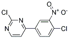 2-Chloro-4-(4-chloro-3-nitro-phenyl)-pyrimidine Struktur