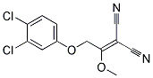 [2-(3,4-dichlorophenoxy)-1-methoxyethylidene]propanedinitrile Struktur