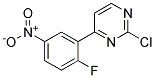 2-Chloro-4-(2-fluoro-5-nitro-phenyl)-pyrimidine Struktur