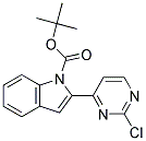 2-(2-Chloro-pyrimidin-4-yl)-indole-1-carboxylic acid tert-butyl ester Struktur