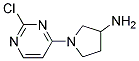 1-(2-chloropyrimidin-4-yl)pyrrolidin-3-amine Struktur