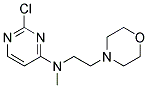 2-chloro-N-methyl-N-(2-morpholin-4-ylethyl)pyrimidin-4-amine Struktur