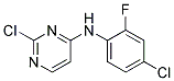 2-chloro-N-(4-chloro-2-fluorophenyl)pyrimidin-4-amine Struktur