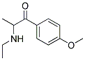 1-(4-Methoxyphenyl)-2-(ethylamino)propanone Struktur