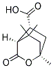 (1A,4A,5A)-1,8,8-TRIMETHYL-3-OXO-2-OXABICYCLO(2.2.2)OCTANE-5-CARBOXYLICACID Struktur