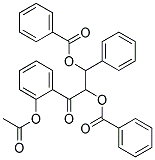 1-(2-ACETOXYBENZOYL)-2-PHENYLETHYLENEDIBENZOATE Struktur