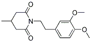 1-(3,4-DIMETHOXYPHENETHYL)-4-METHYL-2,6-PIPERIDINEDIONE Struktur