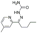 1-(4-METHYL-2-PYRIDYL)-1-PENTANONESEMICARBAZONE Struktur