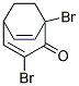 1,3-DIBROMOBICYCLO(3.2.2)NONA-3,6-DIEN-2-ONE Struktur