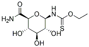 1-ETHOXYTHIOCARBONYLAMINO-1-DEOXY-B-D-GLUCOPYRANURONAMIDE Struktur