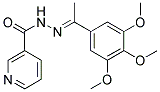 2'-(3,4,5-TRIMETHOXY-A-METHYLBENZYLIDENE)NICOTINOHYDRAZIDE Struktur