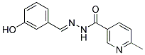 2'-(3-HYDROXYBENZYLIDENE)-6-METHYLNICOTINOHYDRAZIDE Struktur