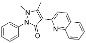 2,3-DIMETHYL-1-PHENYL-4-(2-QUINOLYL)-3-PYRAZOLIN-5-ONE Struktur