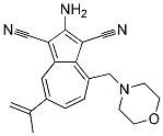 2-AMINO-7-ISOPROPENYL-4-MORPHOLINOMETHYL-1,3-AZULENEDICARBONITRILE Struktur