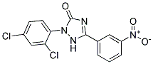 2-(2,4-Dichlorophenyl)-1,2-dihydro-5-(3-nitrophenyl)-3H-1,2,4-triazol-3-one Struktur