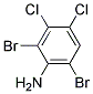 2,6-Dibromo-3,4-dichloroaniline Struktur