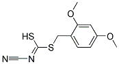 (2,4-Dimethoxyphenyl)methyl-cyanocarbonimidodithioate Struktur