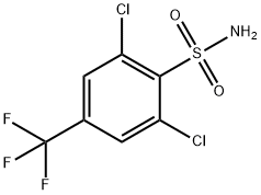 2,6-Dichloro-4-trifluoromethylbenzenesulfonamide Struktur