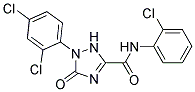 1-(2,4-Dichlorophenyl)-2,5-dihydro-5-oxo-1H-1,2,4-triazole-3-carboxylicacid(2-chlorophenyl)amide Struktur