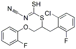 (2-Chloro-6-fluorobenzyl)[2-(2-fluorophenoxy)ethyl]cyanocarbonimidodithioate Struktur