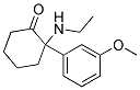 2-(3-methoxyphenyl)-2-(N-ethylamino)cyclohexanone Struktur