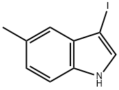 3-iodo-5-methyl-1H-indole Struktur